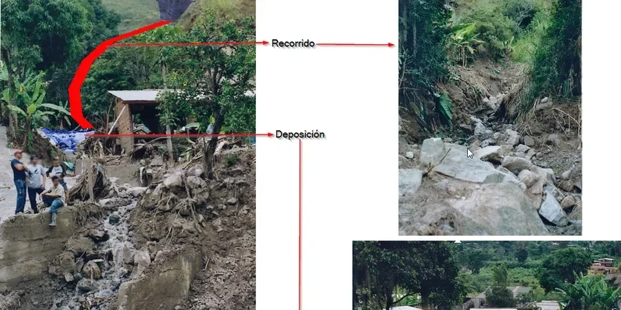 Illustrative image of Debris flow analysis in Bunbury