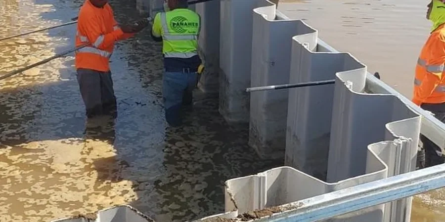 Illustrative image of Sheet pile wall design in Bunbury
