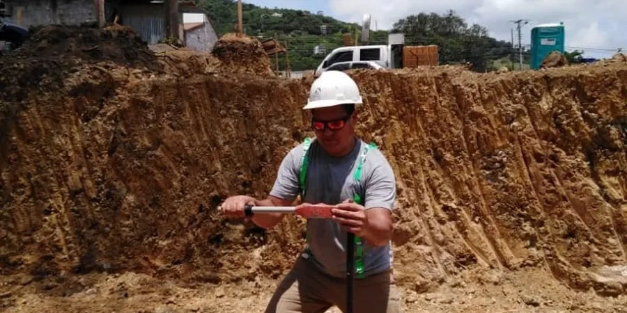 Illustrative image of Field vane shear test (VST) in Bunbury